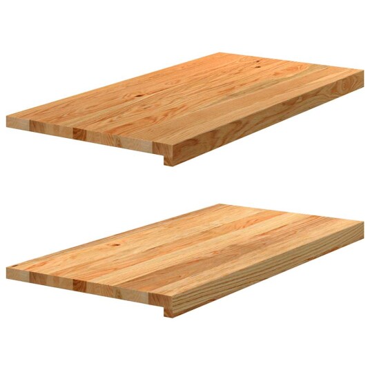 2 Stk Lysebrun 80x40x2cm Heltre Eik 2 Stk Lysebrun 80x40x2cm Heltre Eik