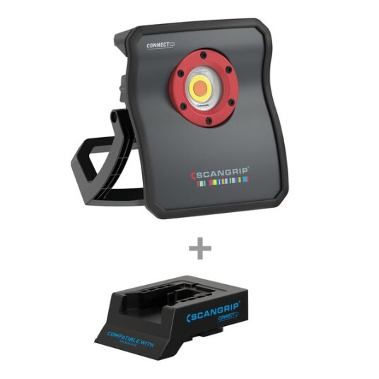 Scangrip Undersøkelseslampe Multimatch 3 Connect 3000 lm For Milwaukee Batterier Scangrip Undersøkelseslampe Multimatch 3 Connect 3000 lm For Milwaukee Batterier
