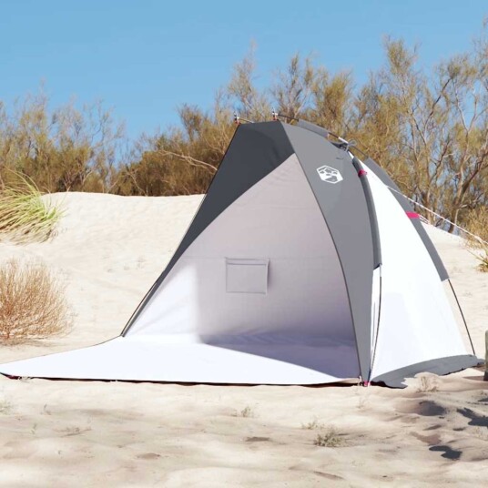 strandtelt grå 268 x 223 x 125 cm 185T polyester strandtelt grå 268 x 223 x 125 cm 185T polyester