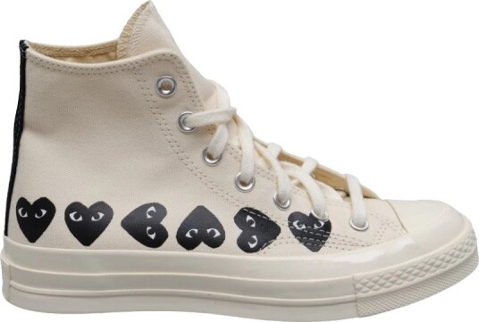 Comme des Garçons Play Herre Sko Hvit 38 EU, Comme des Garçons Play Herre Sko Hvit 38 EU,