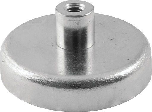 Ferrit Pottemagnet Ø63 Mm Med M8 Gevindbøsning 320N