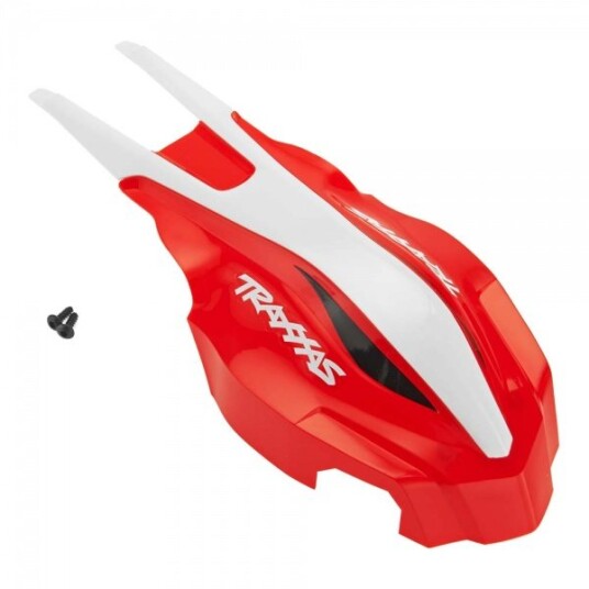 Traxxas 7911 Canopy Front Red/White Aton