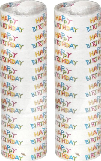 Inter Agenturer Ab Serpentiner Happy Birthday 2-pakning Utgå