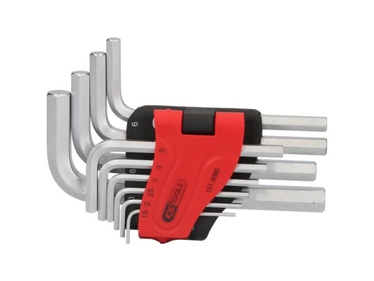 Ks Tools 151.5080, 10 Stykker, Stål, Kromfarget, Din Iso 2936, 304 G