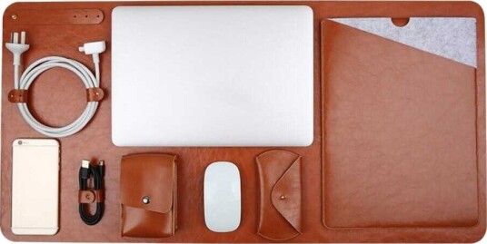 Soyan 5-i-1 Skrivebordssett Brun til MacBook Pro/Air 13"