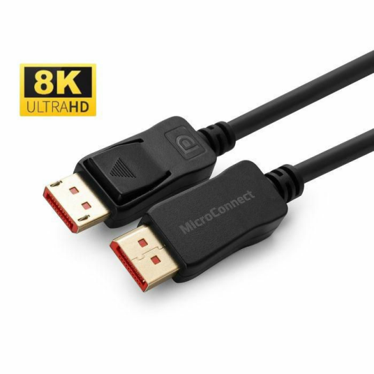 MicroConnect DisplayPort 1.4-kabel 1m 8K Svart