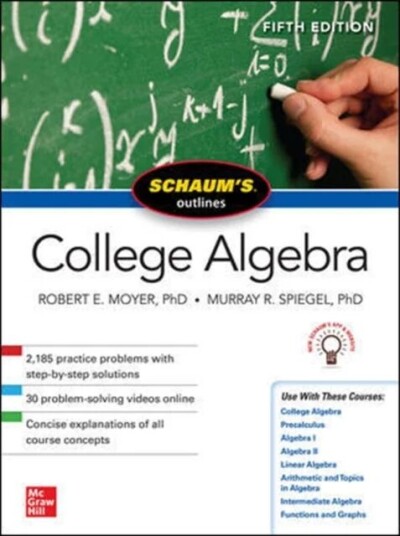 Schaum'S Outline Of College Algebra, Fifth Edition Av Murray Spiegel, Robert Moyer