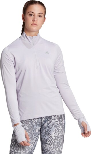 adidas Fast Half Zip Løpetrøye Dame Lilla M