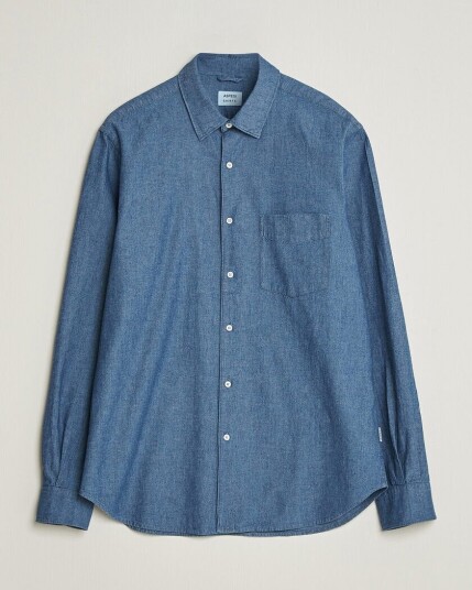 Aspesi Chambray Shirt Blue Denim
