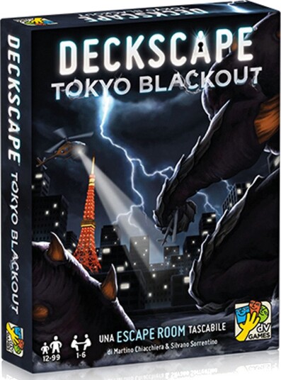 Deckscape: Tokyo Blackout Kortspill 12+ År 1-6 Spillere
