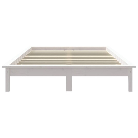 vidaXL Sengeramme hvit 200x200 cm heltre furu vidaXL Sengeramme hvit 200x200 cm heltre furu