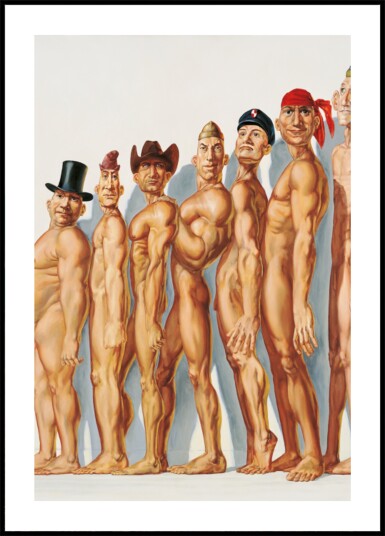 Varied Male Figures Plakat / 40x50 Varied Male Figures Plakat / 40x50