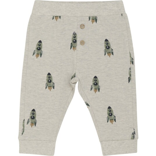 Minymo Grey Melange Sweatpants AOP 68