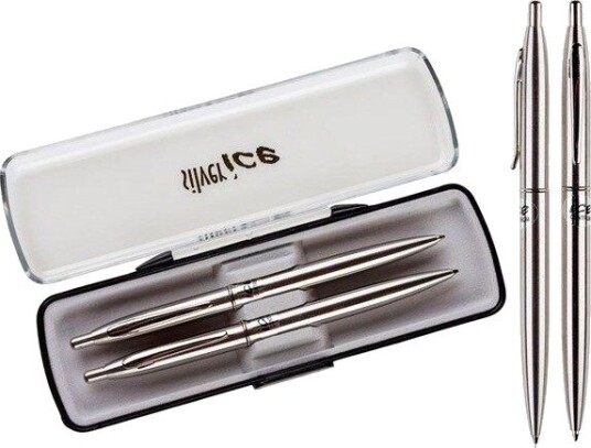 CENTRUM Ballpoint pen/pencil steel. In gift box