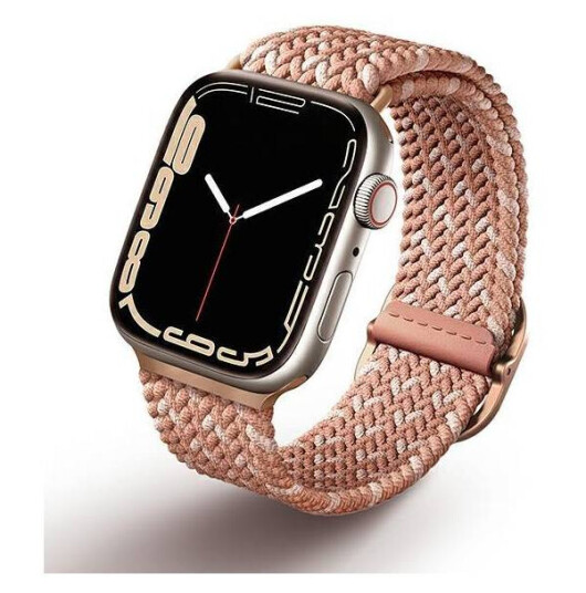 UNIQ Aspen Apple Watch flettet stropp 38/40/41 mm - Sitrusrosa