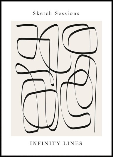 Infinity Lines Plakat Plakat / 70x100cm