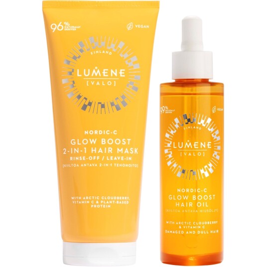 Lumene Nordic C Glow Boost Bundle Hair Oil 75 ml & Hair Mask 200 ml Lumene Nordic C Glow Boost Bundle Hair Oil 75 ml & Hair Mask 200 ml