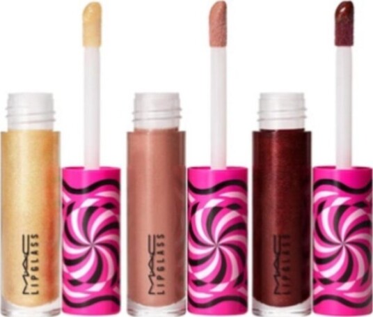Mac Tiny Tricks Set Mac: Lipglass Lip Gloss Optical Delusion 2.4 G + Lipglass Lip Gloss Tiktalk Of The Town 2.4 G + Lipglass Lip Gloss Gilty Of Trickery 2.4 G 