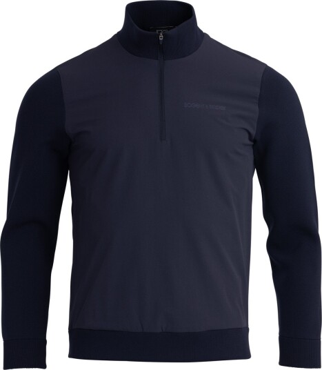 Bogeys & Birdies M Knitted Windbreaker Blå Golfgenser herre Dark Navy X Large
