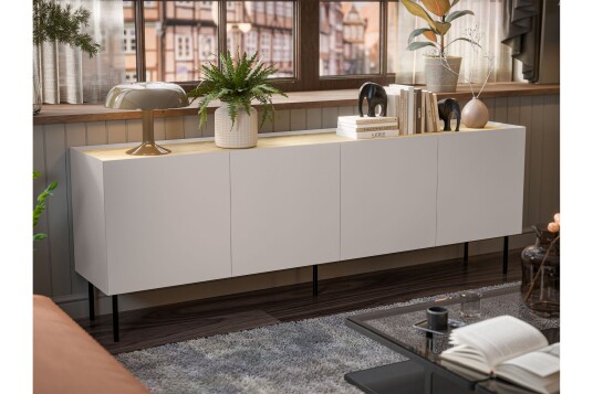 Akie Kommode 200 cm   Beige