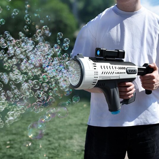 Mikamax Bubblenator T 3000 Elektrisk Boblemaskin med Lys og Lyd Mikamax Bubblenator T 3000 Elektrisk Boblemaskin med Lys og Lyd
