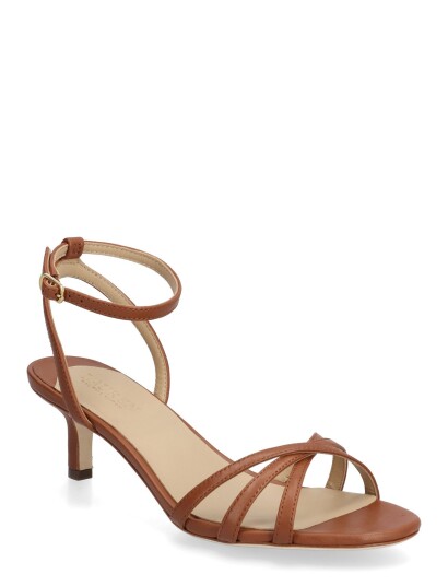 Lauren Ralph Lauren Nappa Leather Kendyl Kttn Sn Hes Brown 38