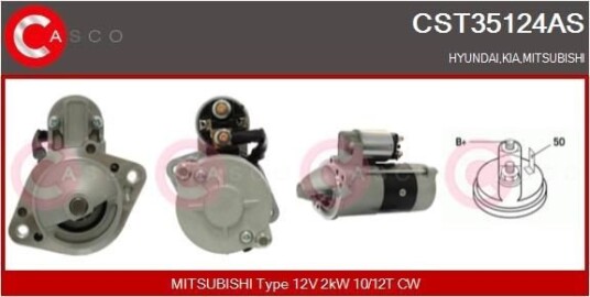 Starter CASCO CST35124AS