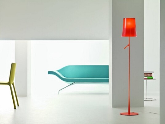 Foscarini Birdie Reading LED Gulvlampe Graphite Stue 30 150 Svart