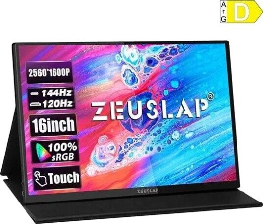 Zeuslap P16KT 16" 144Hz Bærbar Skjerm med Berøringsskjerm