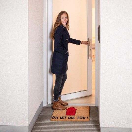 Rxs Dørmatte som sier There is the Door