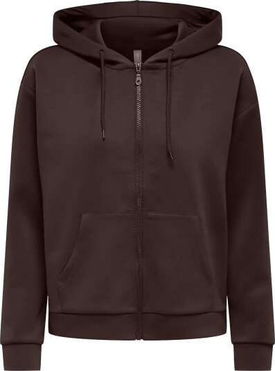 Only Play Onplounge Hood Fz Ls Swt Noos   Brown   XS