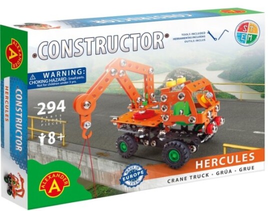 Kranbil Metal Konstruktionsbyggesæt Hercules