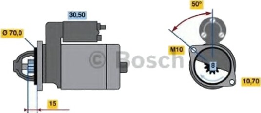 BOSCH 0 986 017 661 Starter BOSCH 0 986 017 661 Starter