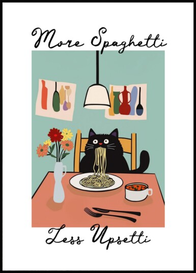 More Spaghetti Plakat / 21x30 More Spaghetti Plakat / 21x30