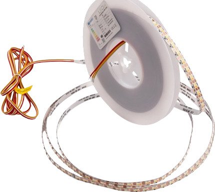 Ledlife 5m 9W/m CCT LED strip RA95 24V DC 400 LED pr. meter 8mm bred 2m kabel Kulør : CCT Varm til Kald Hvit