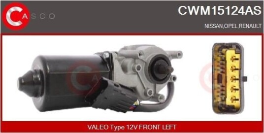 Vindusviskermotor CASCO CWM15124AS Vindusviskermotor CASCO CWM15124AS