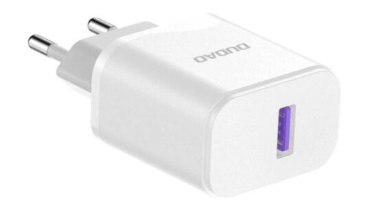 Dudao A20EU 18W USB-A Nettlader Hvit med Hurtiglading