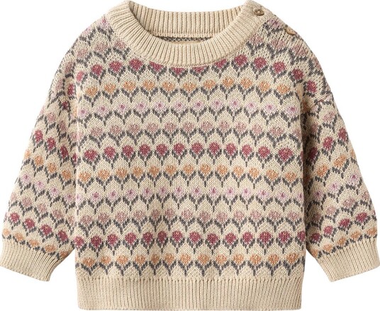 Wheat Genser Strikk Harlow Offwhite Wheat 1½ år (86) Genser Beige Grønn Gul Rosa Wheat Genser Strikk Harlow Offwhite Wheat 1½ år (86) Genser Beige Grønn Gul Rosa
