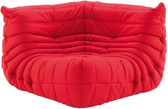 Ligne Roset - Togo Corner Seat Fabric Cat. S Alcantara Eggshell 4570 Sofaer Michel Ducaroy Skum