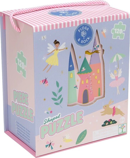 Floss & Rock Shaped Puzzle 120 Pcs. - Enchanted - PURPLE - 34X24X6