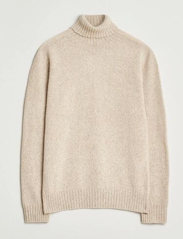 Altea Wool/Cashmere Rollneck Beige Melange Altea Wool/Cashmere Rollneck Beige Melange