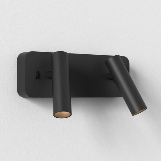 Astro Lighting Enna Twin vegglampe - Matt Svart