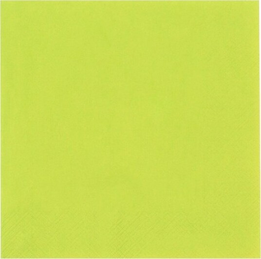 Frokostserviet, Abena Gastro, 3-Lags, 1/4 Fold, 33X33cm, Limegrøn - (24 Stk.)