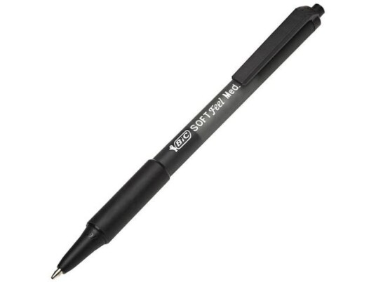 BIC Kulepenn BIC Softfeel Clic Grip M sort
