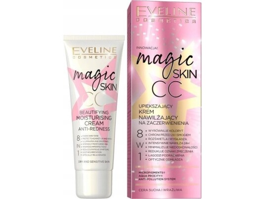Eveline Magic Skin Cc Beautifying Moisturizing Cream Against Redness Eveline Magic Skin Cc Beautifying Moisturizing Cream Against Redness