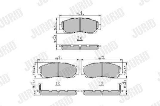 Bremseklosser JURID 573913J Bremseklosser JURID 573913J