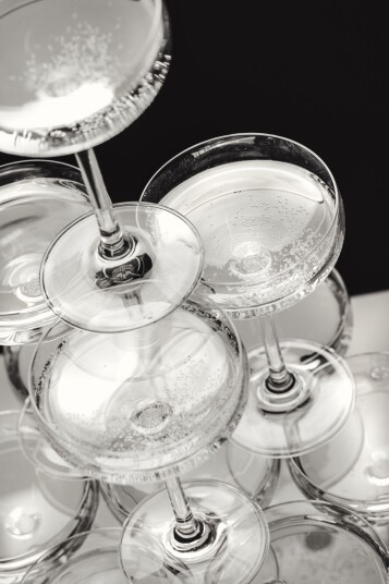 Plakat Champagneglass Plakat Champagneglass