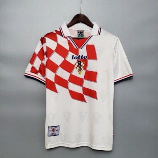 KROATIA 1998 HJEMMEDRAKT Fotballdrakt