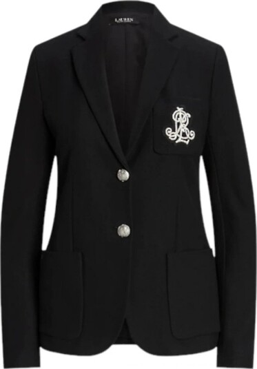 Lauren Ralph Lauren Bullion Jacquard Blazer - Black - XXL