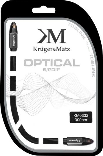 Kabel Kruger&Matz Toslink Toslink 3 M Svart Km0322